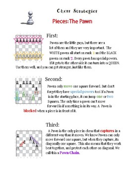 Preview of Chess Curriculum - Beginning Tactics