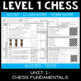 Chess Fundamentals (Level 1 Chess Worksheets/Curriculum - Unit 1)