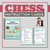 Chess Instructions Cards Kids Chess learn basic rules Begi