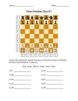 Chess Notation Handout