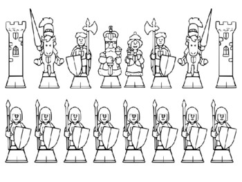 Chess coloring pages printable games