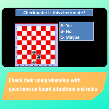 Chess - Pieces, Rules, & Scenarios (Editable PowerPoint and Worksheet)