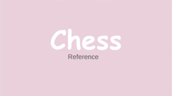 Preview of Chess- Reference