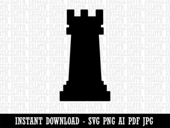 Rook Chess Piece PNG & SVG Design For T-Shirts