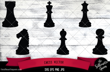 Chess Pieces Icon Set Svg Png Jpg Eps Pdf Clipart Vector 