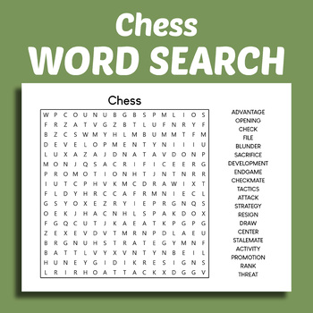 Sirus Young Chess Scholars Chess Crossword #1 - WordMint