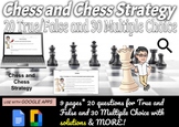 Chess and Chess Strategy activities - 20 True/False, 30 Mu