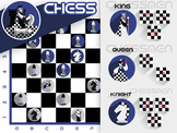 Chess game with stylish pieces
