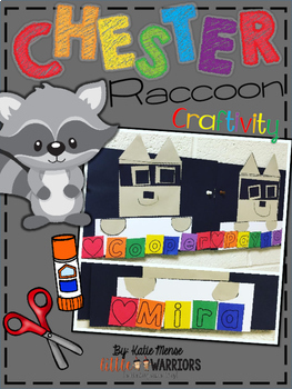 Preview of Chester Raccoon Name Craftivity
