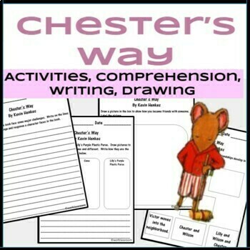 Preview of Chester's Way Kevin Henkes Digital Reading Activities 