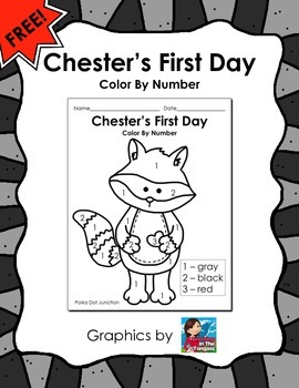 Preview of Chester's First Day - The Kissing Hand FREEBIE