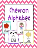 Chevron Alphabet Posters - Multi Color