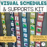 Chevron Autism Pre-K - Elementary Classroom Visual Bundle