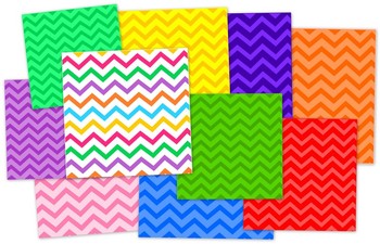 Preview of Chevron Background Paper Clip Art - Commercial & Personal Use