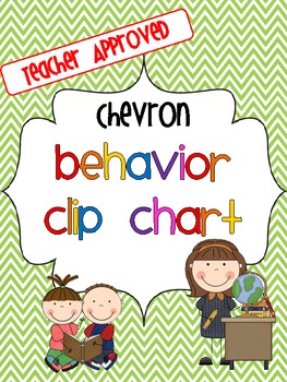 Chevron Behavior Clip Chart Freebie by Glitter Coated Classroom | TPT