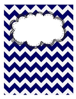 Chevron Binder Covers by The Twenty Something Teacher | TpT