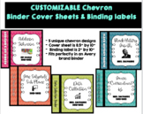 Chevron Binder Covers (EDITABLE)