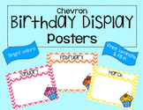 Chevron Birthday Display Posters