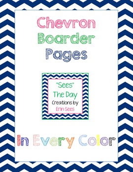 Preview of Chevron Boarder Paper in ALL Colors