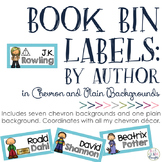 Book Bin Labels: Chevron {By Author}