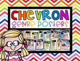 Chevron Book Genre Posters