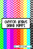 Chevron Brights Digital Papers - 20 pages