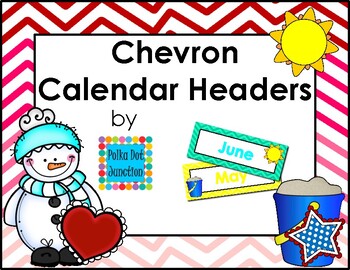 Preview of Chevron Calendar Headers