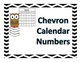 Chevron Calendar Numbers