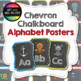 Chevron Chalkboard Alphabet Posters