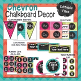 Chalkboard and Chevron Classroom Decor Bundle