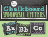 Chevron Chalkboard Wordwall Letters