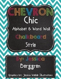 Chevron Chic Classroom Alphabet & Word Wall {Chalkboard Style}