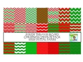 Chevron Christmas Pack Digital Papers