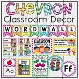 Chevron Classroom Theme Decor Bundle with Jobs, Schedule C