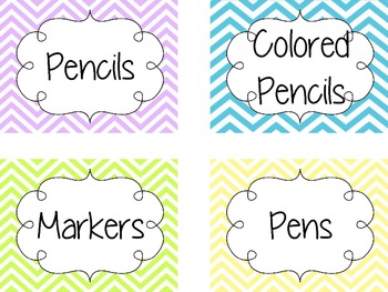 Chevron Classroom Pack by Jenna Dower | TPT