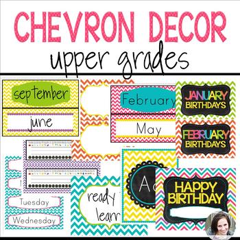 Preview of Chevron Classroom Decor