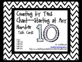 Chevron Counting by Tens Chant Task Cards