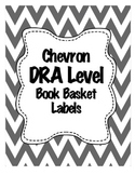Chevron DRA level Book Basket Labels