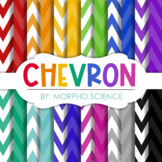 Chevron Digital Paper - Bold Chunky Chevron Digital Papers