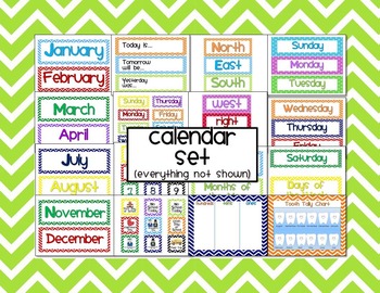 Chevron EDITABLE Classroom Organization and Decor Pack | TpT