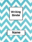 Chevron Editable Binder Covers