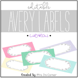 Chevron Editable Classroom Labels 2x4 { Avery Label 8163 }