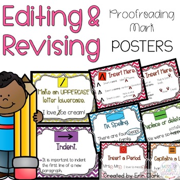 Preview of Editing & Revising Proofreading Mark Writing Posters