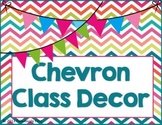 "Chevron Everything" Room Decor (Editable Files Included)