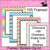 Chevron Page Borders and Frames Value Pack