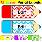 Pencil Theme Chevron Labels -  Editable
