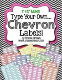 Labels Chevron Editable {1x2 Avery 5160}
