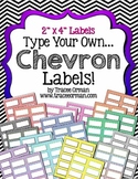 Labels Chevron Editable {2x4 Avery 5163}