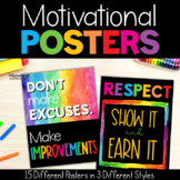 Motivational Posters Bright Classroom Decor