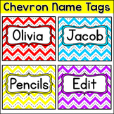 Chevron Name Tags and Labels